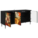 TV-skab GENNEP 102 x 33 x 51 cm Sort eg Konstrueret træ