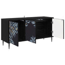 TV-skab DOKKUM 102 x 33 x 51 cm Sort eg Konstrueret træ