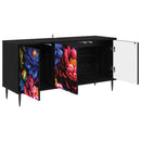 TV-skab KIEL 102 x 33 x 51 cm Sort eg Konstrueret træ