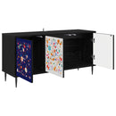 TV-skab MAINZ 102 x 33 x 51 cm Sort eg Konstrueret træ