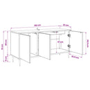 TV-skab MAINZ 102 x 33 x 51 cm Sort eg Konstrueret træ