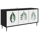 TV-skab HANAU 102 x 33 x 51 cm Sort eg Konstrueret træ
