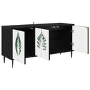 TV-skab HANAU 102 x 33 x 51 cm Sort eg Konstrueret træ