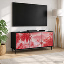 TV-skab AACHEN 102 x 33 x 51 cm Sort eg Konstrueret træ