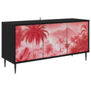 TV-skab AACHEN 102 x 33 x 51 cm Sort eg Konstrueret træ