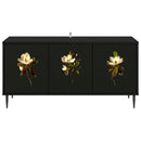 TV-skab BREMEN 102 x 33 x 51 cm Sort eg Konstrueret træ