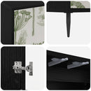TV-skab GOTHA 102 x 33 x 51 cm Sort eg Konstrueret træ