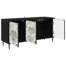 TV-skab GOTHA 102 x 33 x 51 cm Sort eg Konstrueret træ