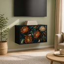 Væghængt TV Skab LOCHEM 69 x 33 x 40 cm Sort eg Konstrueret træ