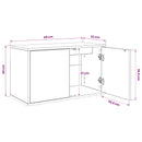 Væghængt TV Skab GELEEN 69 x 33 x 40 cm Sonoma-eg