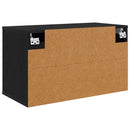 Væghængt TV Skab GELEEN 69 x 33 x 40 cm Sort eg Konstrueret træ