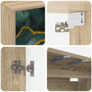 Væghængt TV Skab WIJHE 69 x 33 x 40 cm Sonoma-eg