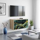 Væghængt TV Skab WIJHE 69 x 33 x 40 cm Sonoma-eg
