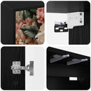 Væghængt TV Skab BORNE 69 x 33 x 40 cm Sort eg Konstrueret træ
