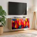 Væghængt TV Skab HEESCH 69 x 33 x 40 cm Sonoma-eg