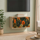 Væghængt TV Skab ZAANDAM 69 x 33 x 40 cm Sonoma-eg