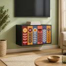 Væghængt TV Skab ESSEN 69 x 33 x 40 cm Sort eg Konstrueret træ