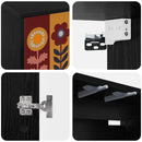 Væghængt TV Skab ESSEN 69 x 33 x 40 cm Sort eg Konstrueret træ