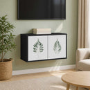 Væghængt TV Skab HANAU 69 x 33 x 40 cm Sort eg Konstrueret træ
