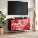 Væghængt TV Skab AACHEN 69 x 33 x 40 cm Sort eg Konstrueret træ