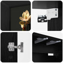Væghængt TV Skab BREMEN 69 x 33 x 40 cm Sort eg Konstrueret træ