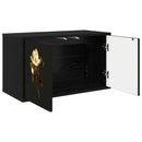 Væghængt TV Skab BREMEN 69 x 33 x 40 cm Sort eg Konstrueret træ