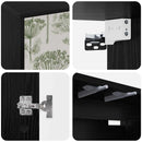 Væghængt TV Skab GOTHA 69 x 33 x 40 cm Sort eg Konstrueret træ