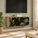 Væghængt TV Skab RHENEN 102 x 33 x 40 cm Sonoma-eg