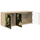 Væghængt TV Skab RHENEN 102 x 33 x 40 cm Sonoma-eg