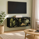 Væghængt TV Skab RHENEN 102 x 33 x 40 cm Sort eg