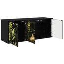 Væghængt TV Skab RHENEN 102 x 33 x 40 cm Sort eg