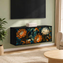 Væghængt TV Skab LOCHEM 102 x 33 x 40 cm Sort eg
