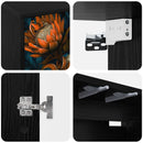 Væghængt TV Skab LOCHEM 102 x 33 x 40 cm Sort eg