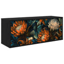 Væghængt TV Skab LOCHEM 102 x 33 x 40 cm Sort eg