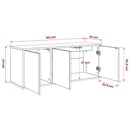 Væghængt TV Skab LOCHEM 102 x 33 x 40 cm Sort eg