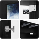 Væghængt TV Skab RAALTE 102 x 33 x 40 cm Sort eg