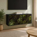 Væghængt TV Skab ELBURG 102 x 33 x 40 cm Sort eg