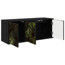 Væghængt TV Skab ELBURG 102 x 33 x 40 cm Sort eg