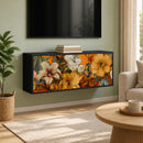 Væghængt TV Skab GENNEP 102 x 33 x 40 cm Sort eg
