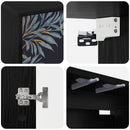 Væghængt TV Skab DOKKUM 102 x 33 x 40 cm Sort eg