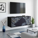 Væghængt TV Skab DOKKUM 102 x 33 x 40 cm Sort eg