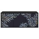 Væghængt TV Skab DOKKUM 102 x 33 x 40 cm Sort eg