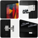 Væghængt TV Skab HEESCH 102 x 33 x 40 cm Sort eg