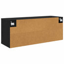Væghængt TV Skab HEESCH 102 x 33 x 40 cm Sort eg