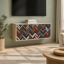 Væghængt TV Skab OMMEN 102 x 33 x 40 cm Sonoma-eg
