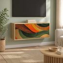 Væghængt TV Skab BONN 102 x 33 x 40 cm Sonoma-eg