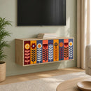 Væghængt TV Skab ESSEN 102 x 33 x 40 cm Sonoma-eg