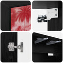 Væghængt TV Skab AACHEN 102 x 33 x 40 cm Sort eg