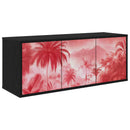 Væghængt TV Skab AACHEN 102 x 33 x 40 cm Sort eg