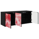 Væghængt TV Skab AACHEN 102 x 33 x 40 cm Sort eg